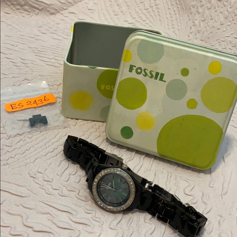 Fossil Stella Watch Black  Needs battery